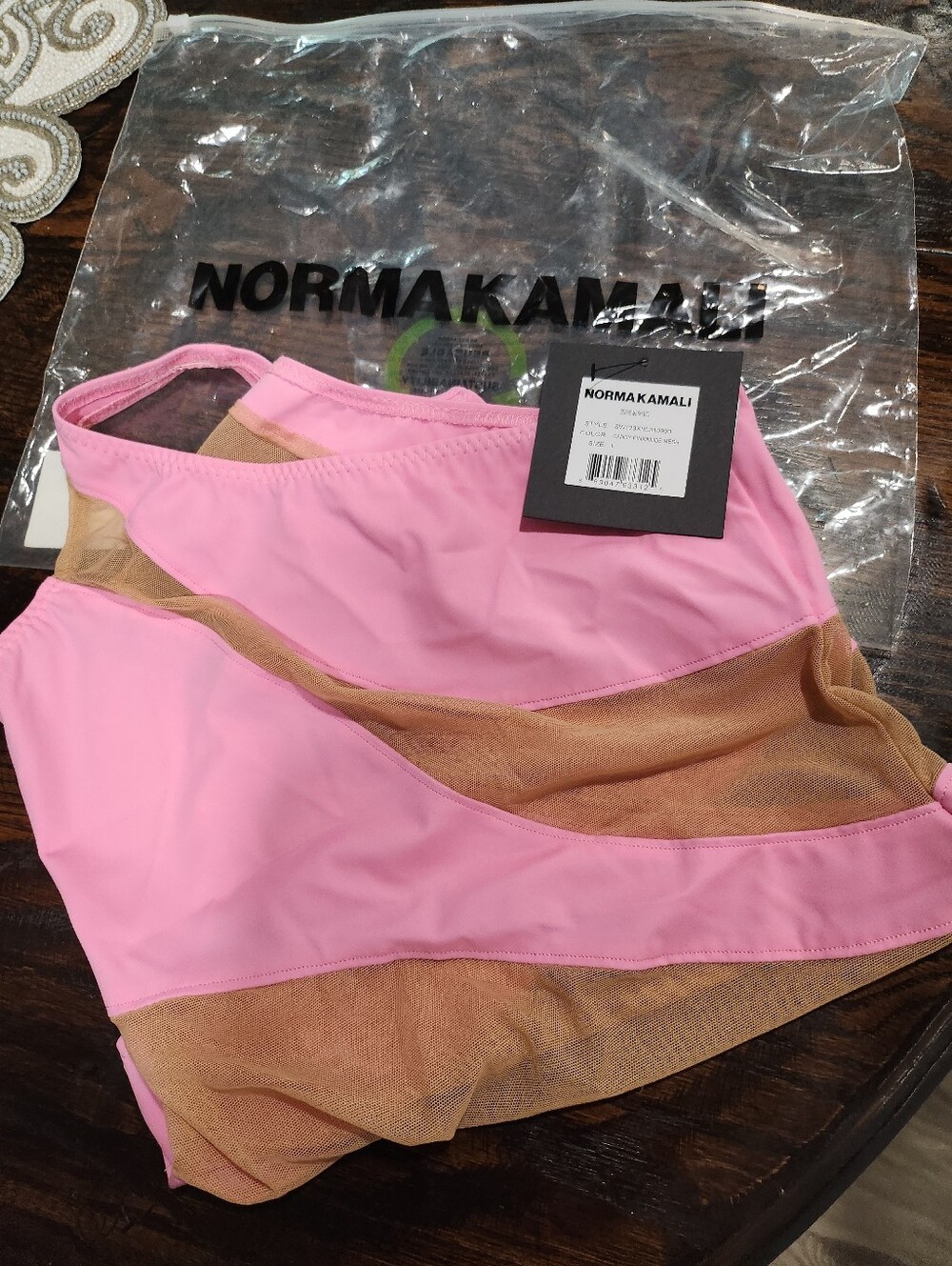 Norma Kamali Mio Mesh Cut-Out One-Piece Swimsuit Large - Picture 6 of 10